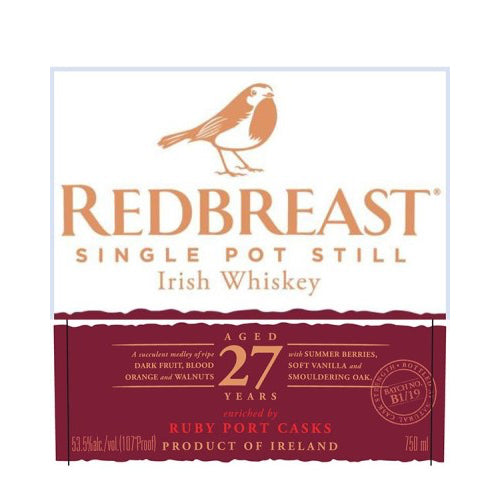 Redbreast 27yr Ruby Port Cask Batch 4 Irish Whiskey