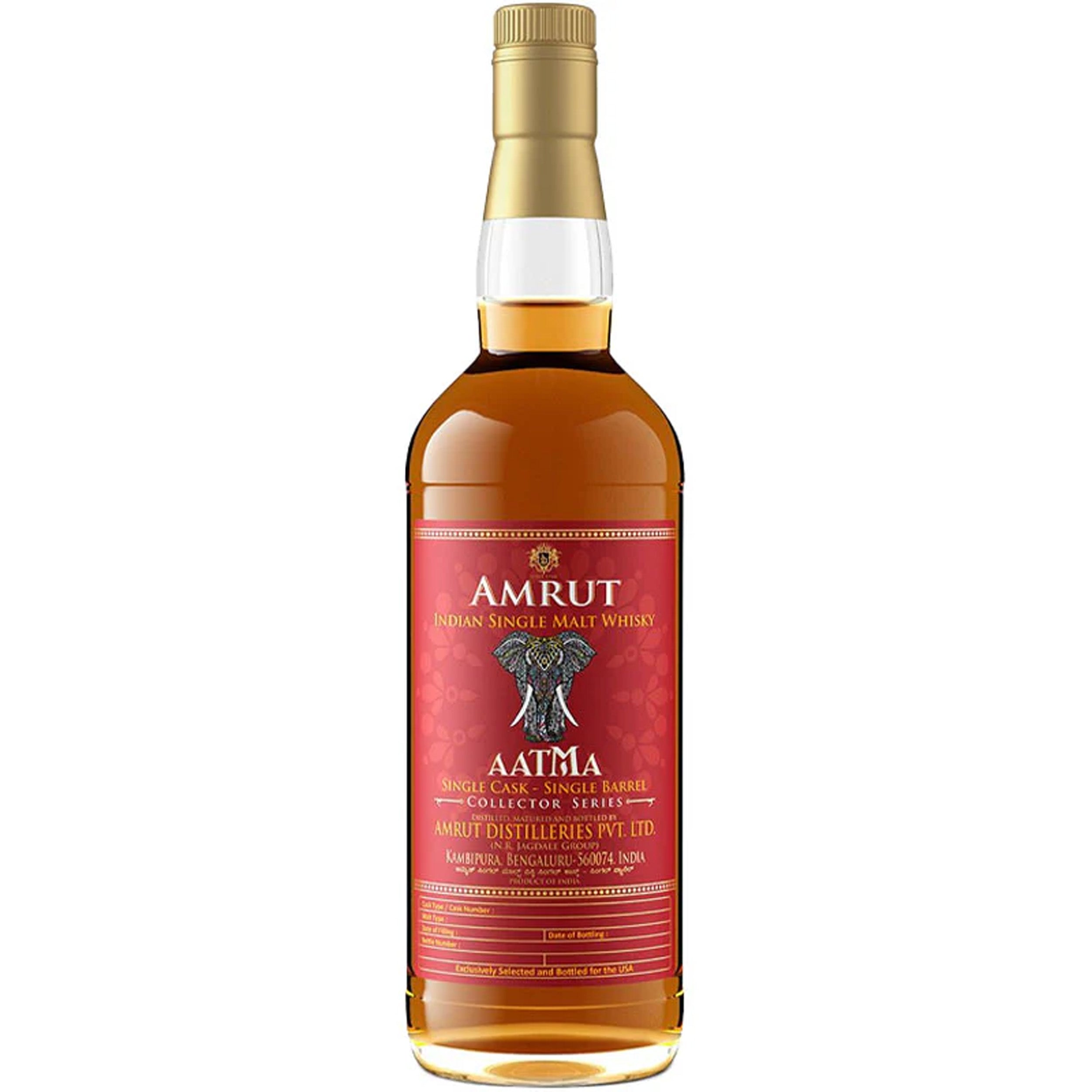 Amrut Aatma Cask #5359 Virgin French Oak 6 Year Old Indian Whisky