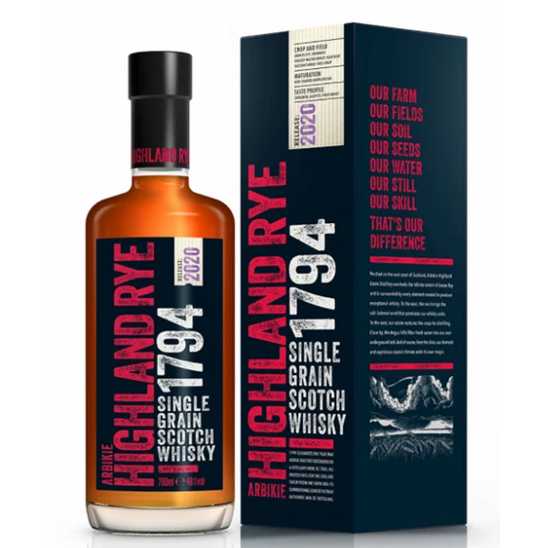 Arbikie Batch-22 1794 Highland Rye Single Grain Scotch Whisky