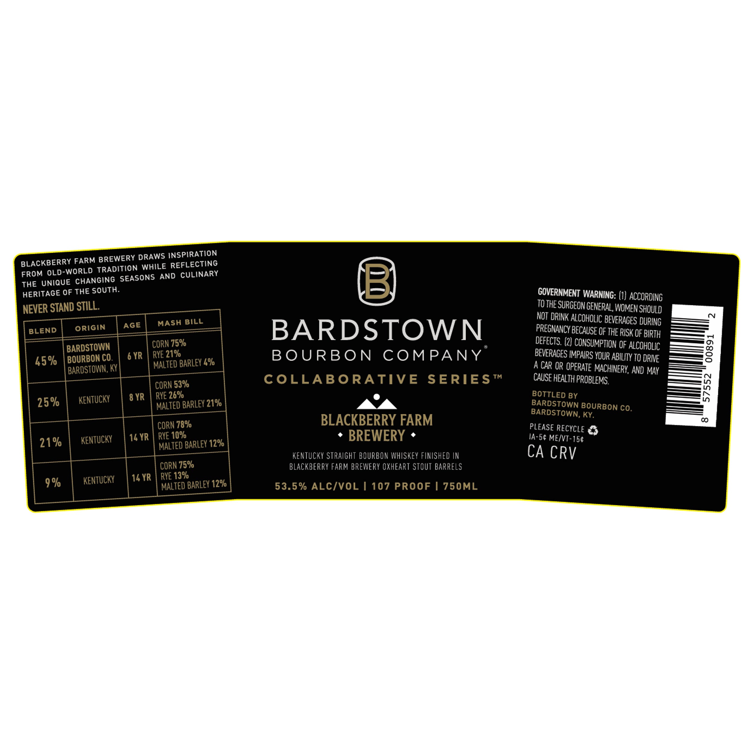 Bardstown Bourbon Company Collaborative Series Blackberry Farm Brewery