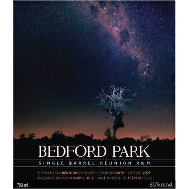 Product - Bedford Park 5 Year Reunion Island Single Barrel Rum