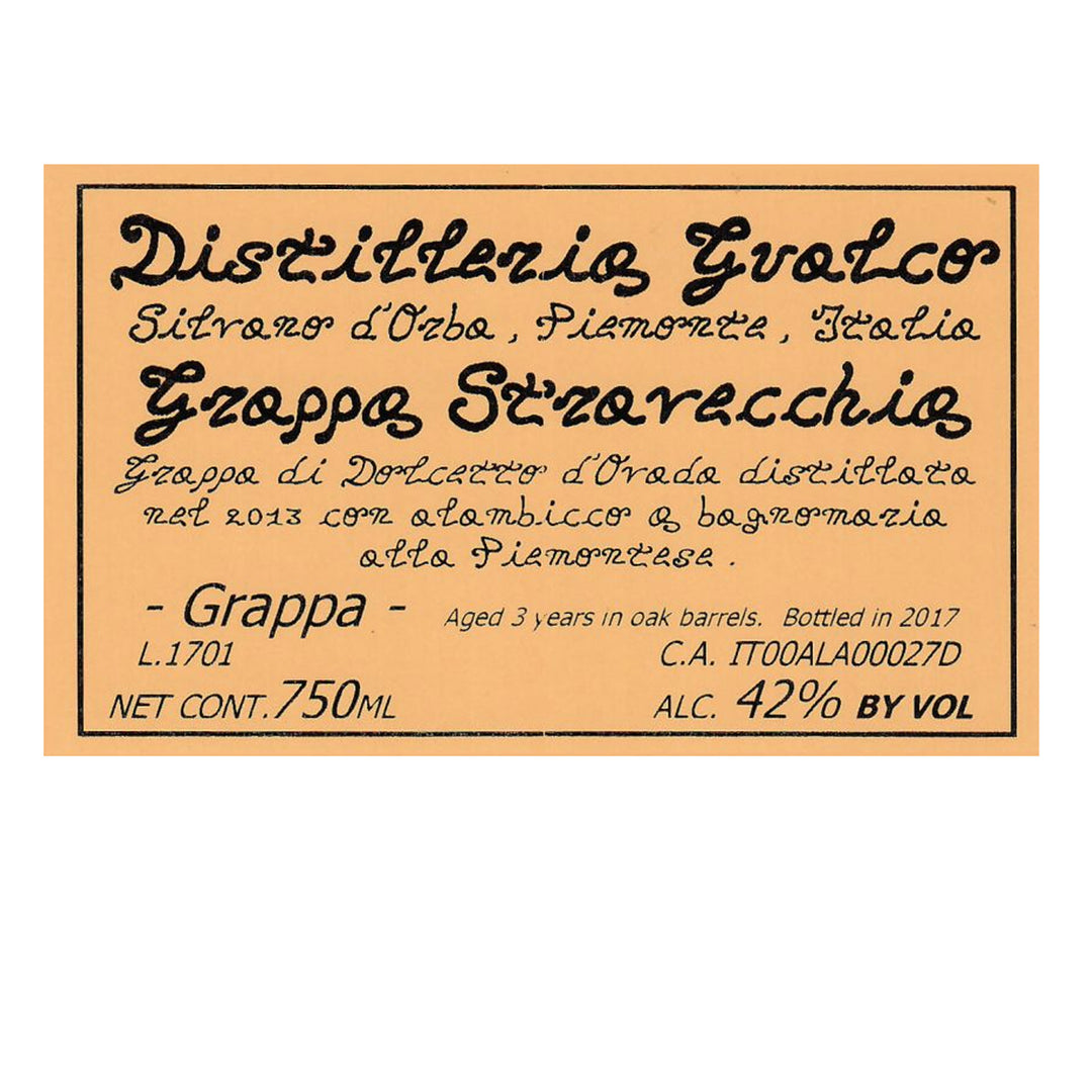Distilleria Gualco Grappa Stravecchia