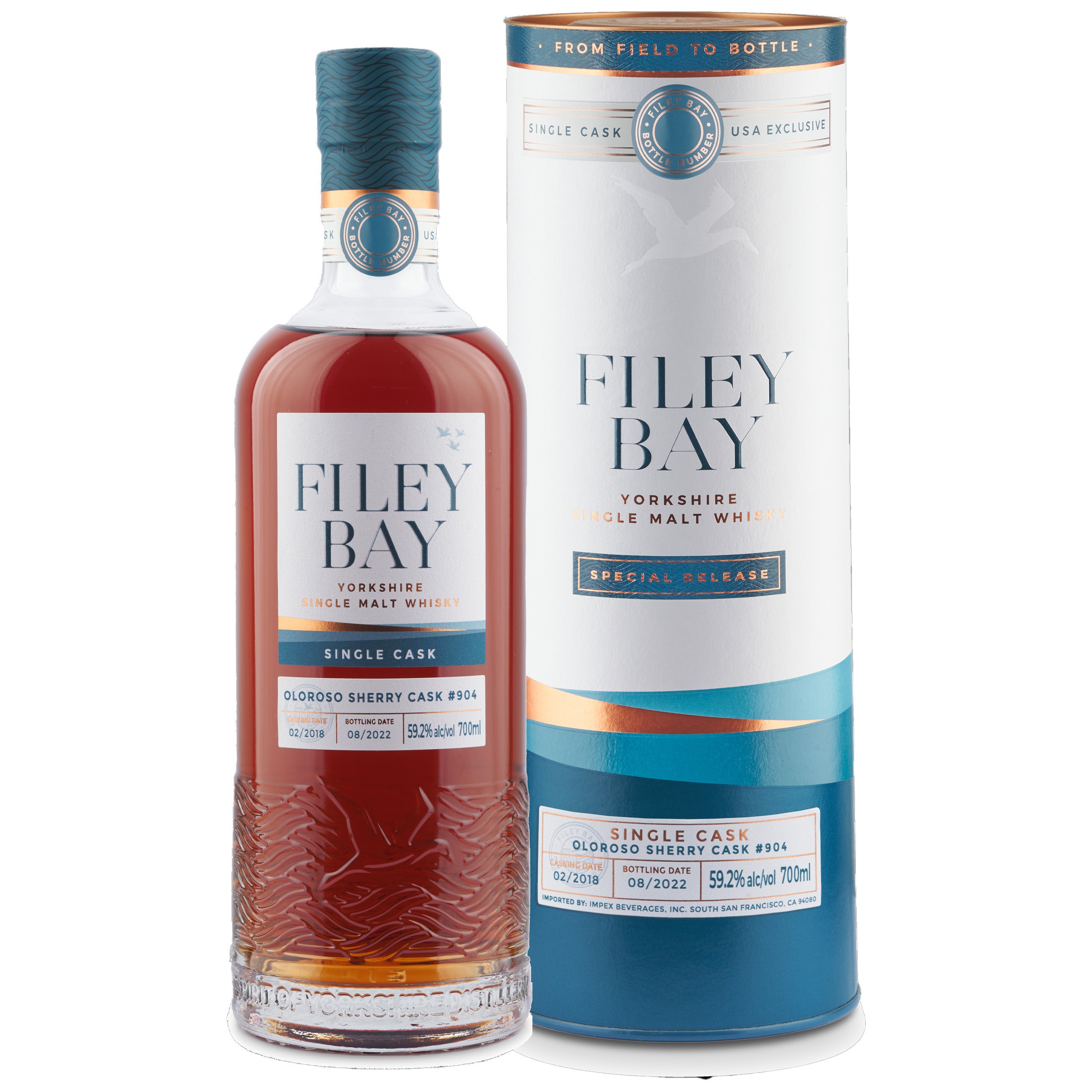 Filey Bay Oloroso Sherry Cask #904 Single Cask Yorkshire Single Malt Whisky