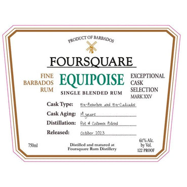 Foursquare Equipoise 14 Year Rum