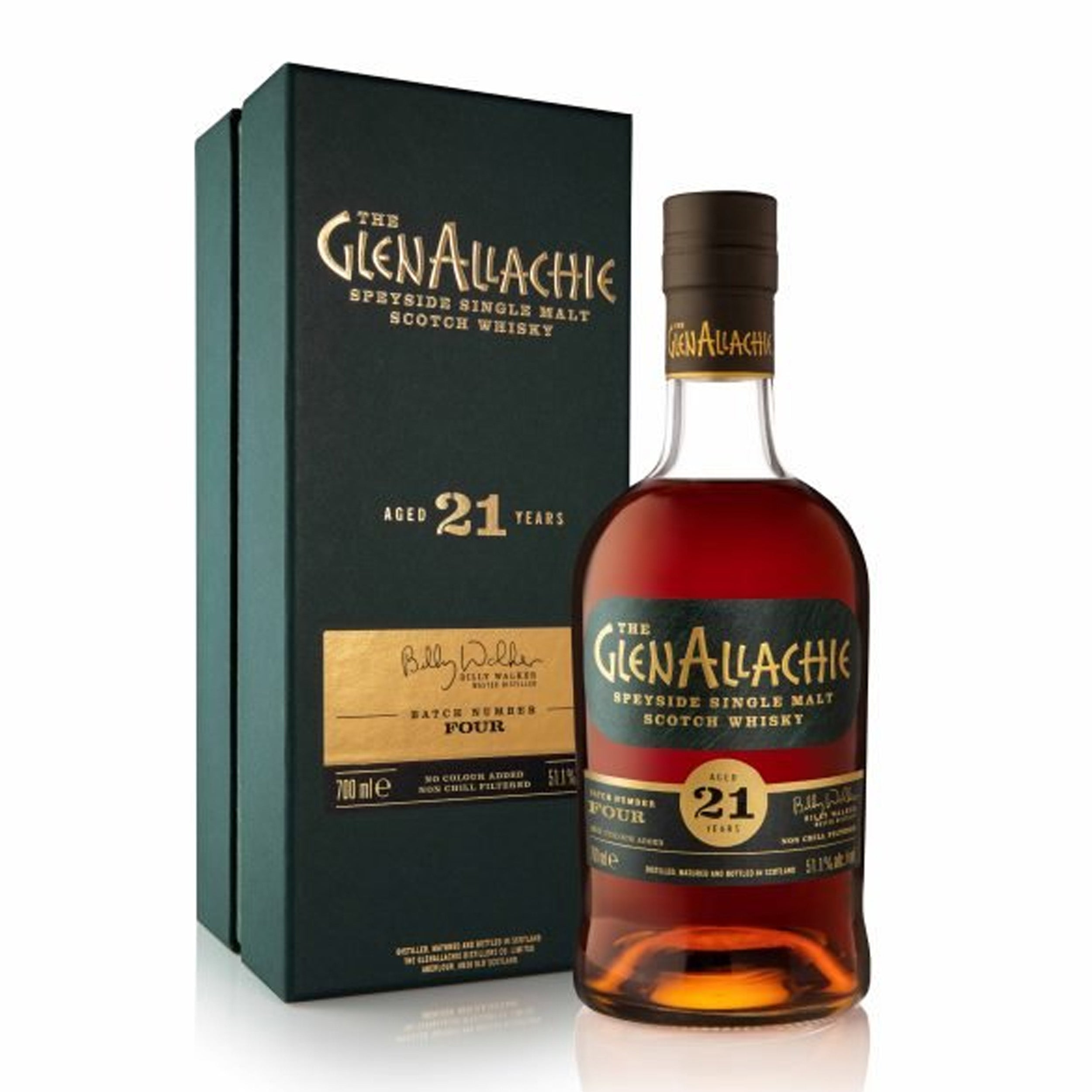 GlenAllachie 21 Years Old Batch No.4 Speyside Single Malt Scotch Whisky