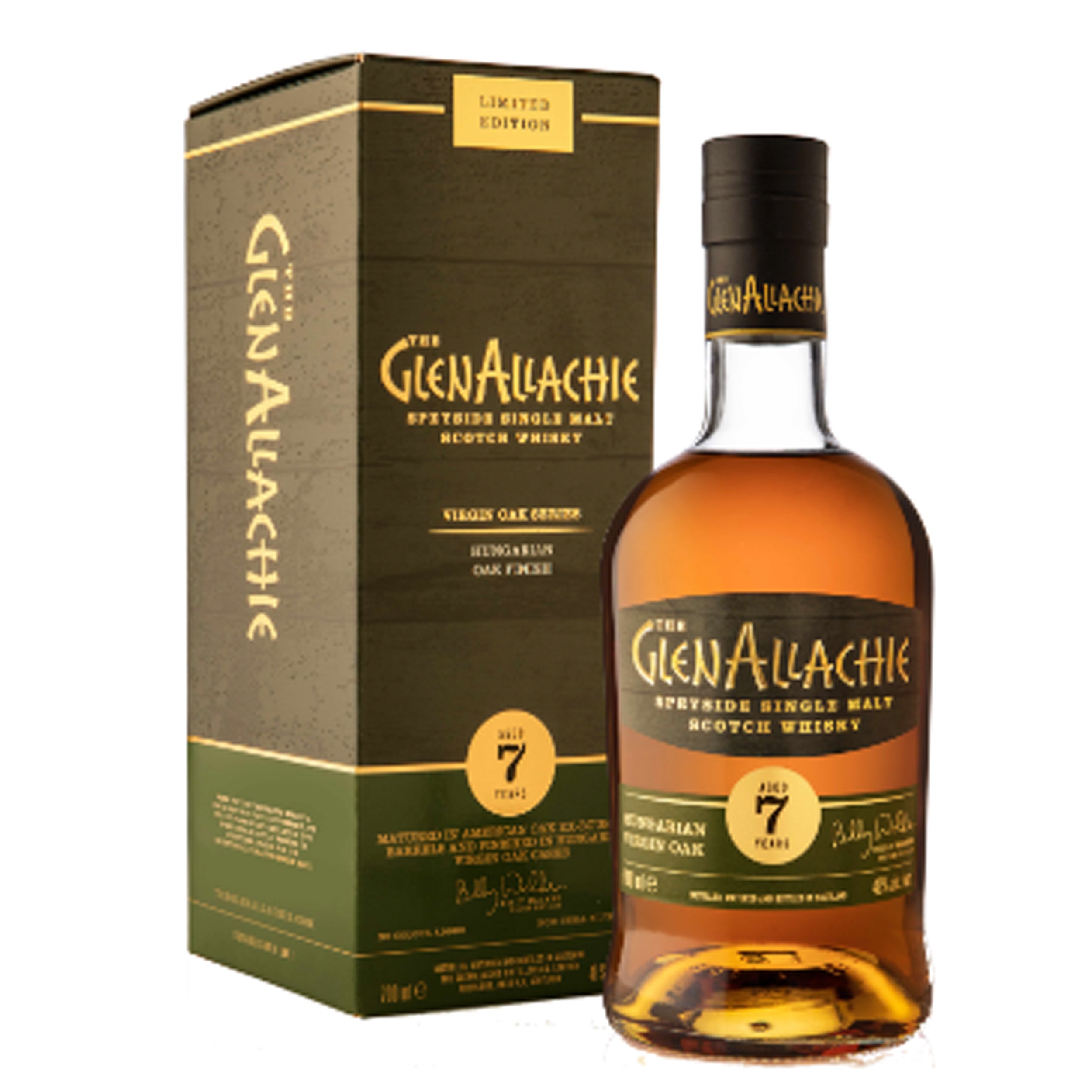GlenAllachie Virgin Oak Series 7 Year Hungarian Oak Finish Single Malt Whisky