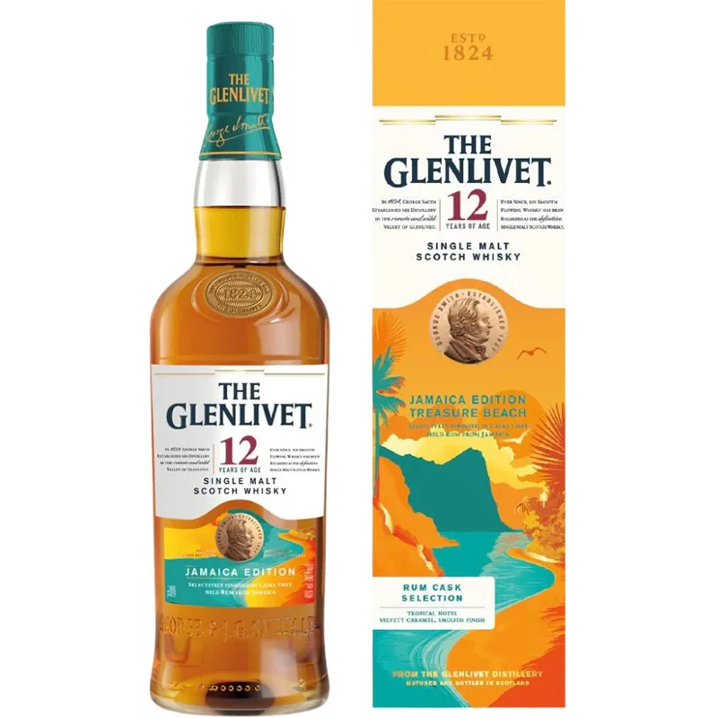 The Glenlivet 12 Year Old Jamaica Edition Treasure Beach Rum Cask Selection Scotch Whisky