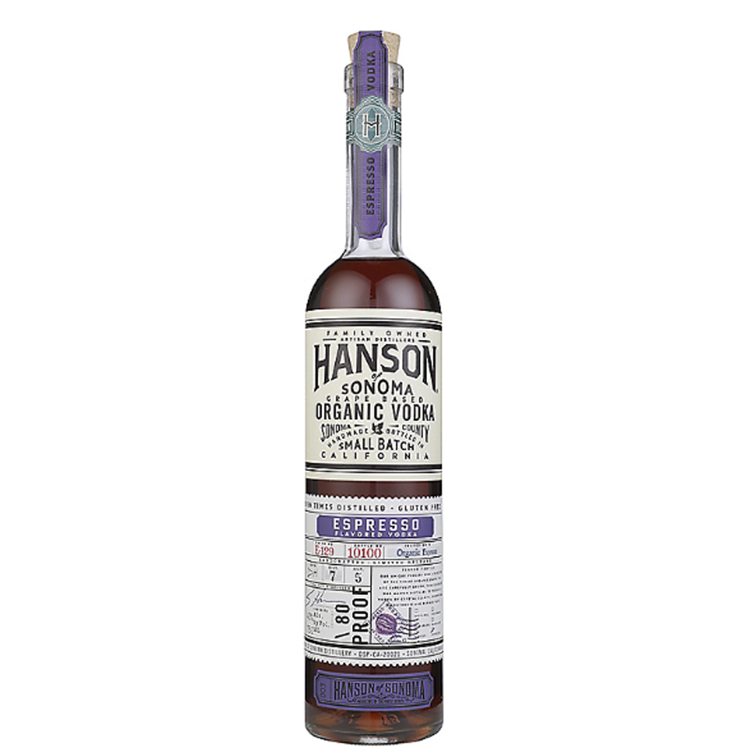 Hanson of Sonoma Expresso Vodka