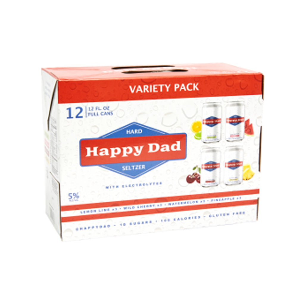 Happy Dad Hard Seltzer Variety Pack Chips Liquor