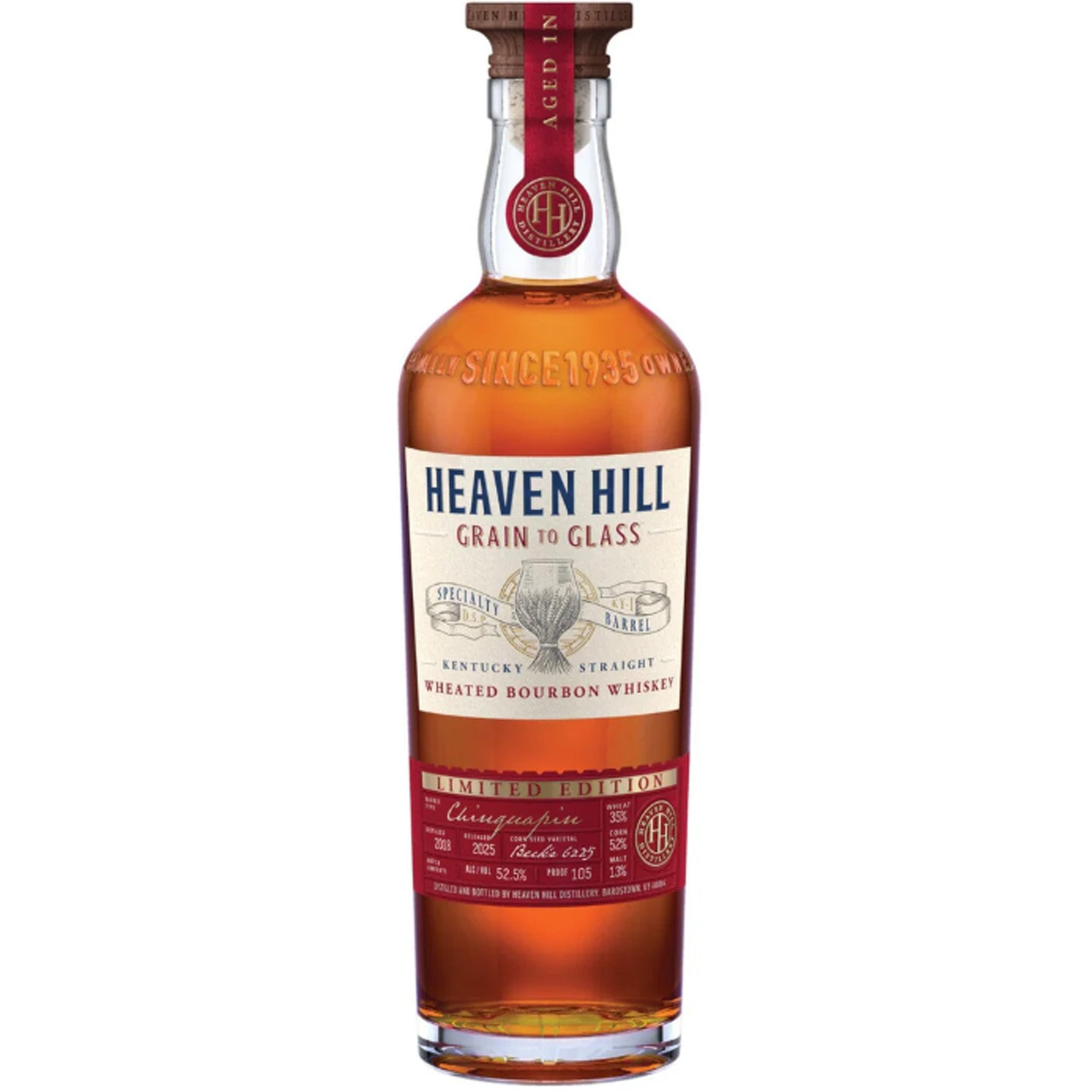 Heaven Hill Grain to Glass Specialty Barrel Series Wheated Bourbon Aged In Chinquapin Oak