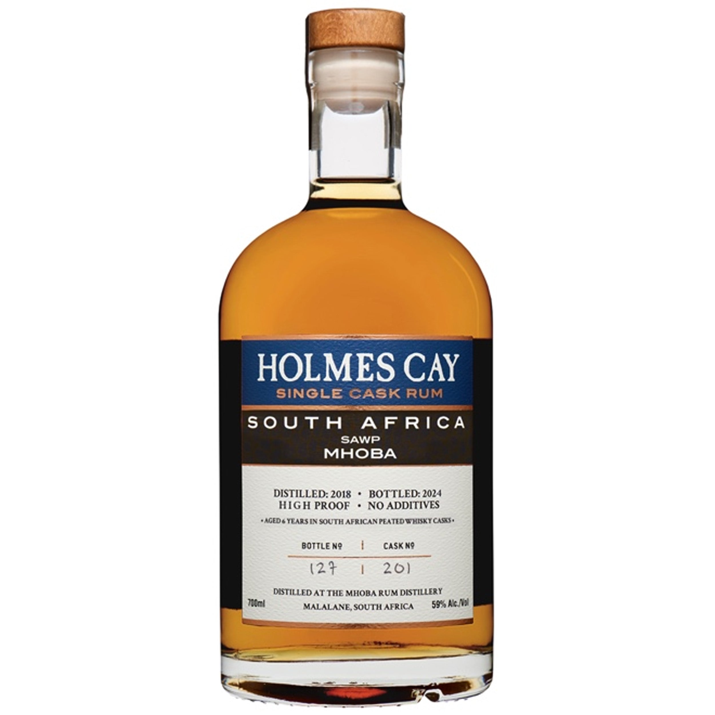 Holmes Cay South Africa – MHOBA 2018 – Peated Whisky Cask Single Cask Rum