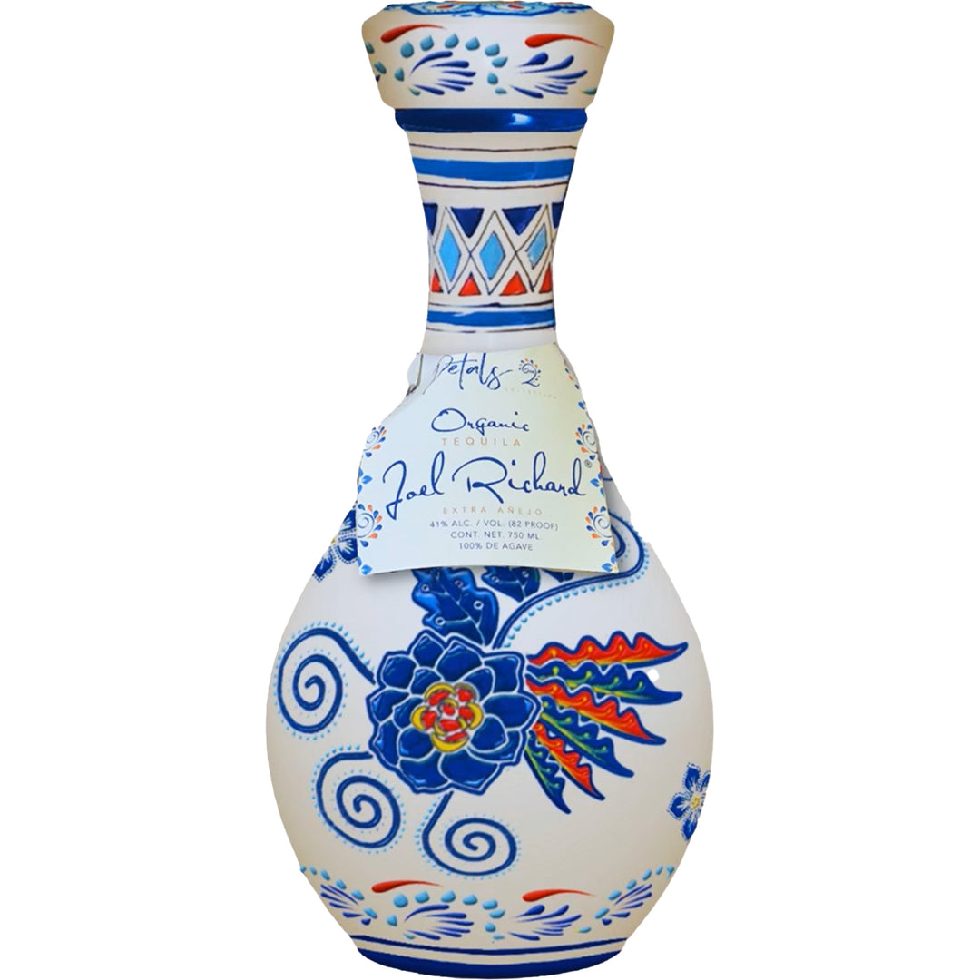 Joel Richard Petals 2  Ceramic Organic Extra Anejo Tequila