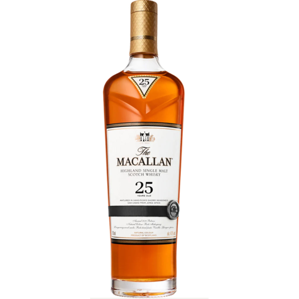 The Macallan 25 Year Old スコッチウイスキー The Macallan 25 Year Old Single Malt Scotch Whisky – Chips Liquor