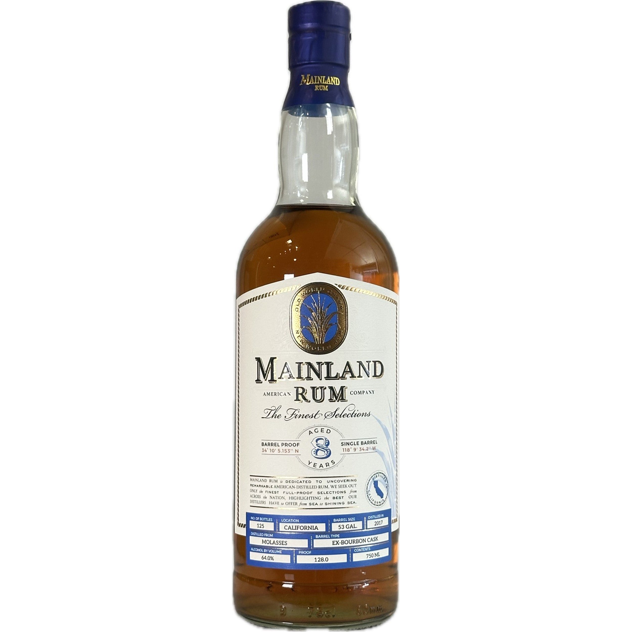 Mainland 8 Year California Rum