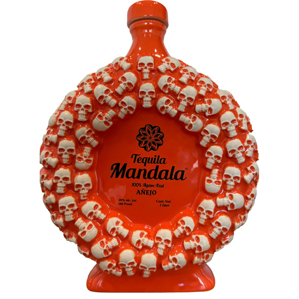 Mandala Limited Edition Ceramic Dia de los Muertos Anejo Tequila