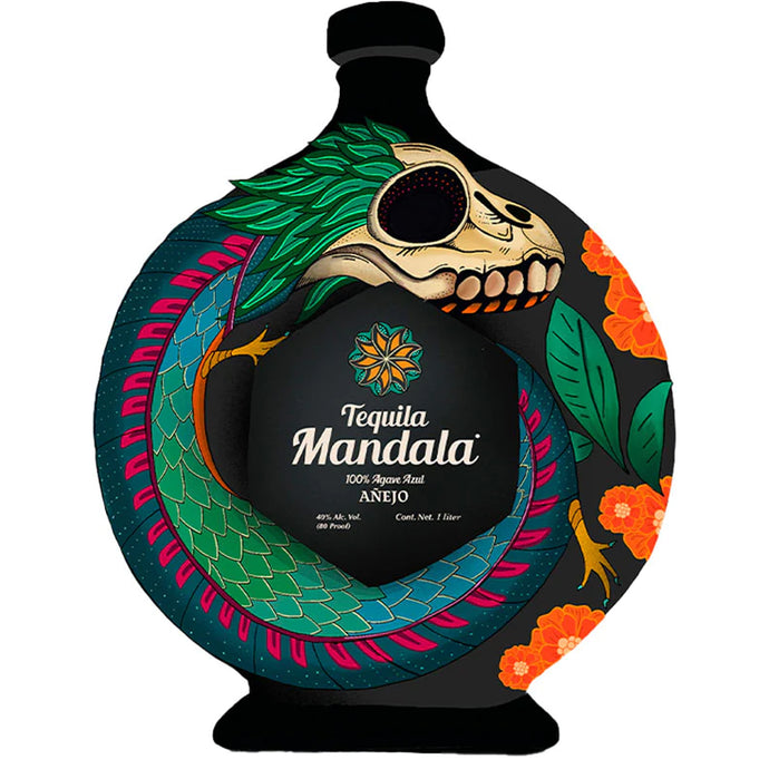 Mandala Limited Edition Ceramic Dia de los Muertos Anejo Tequila 2023