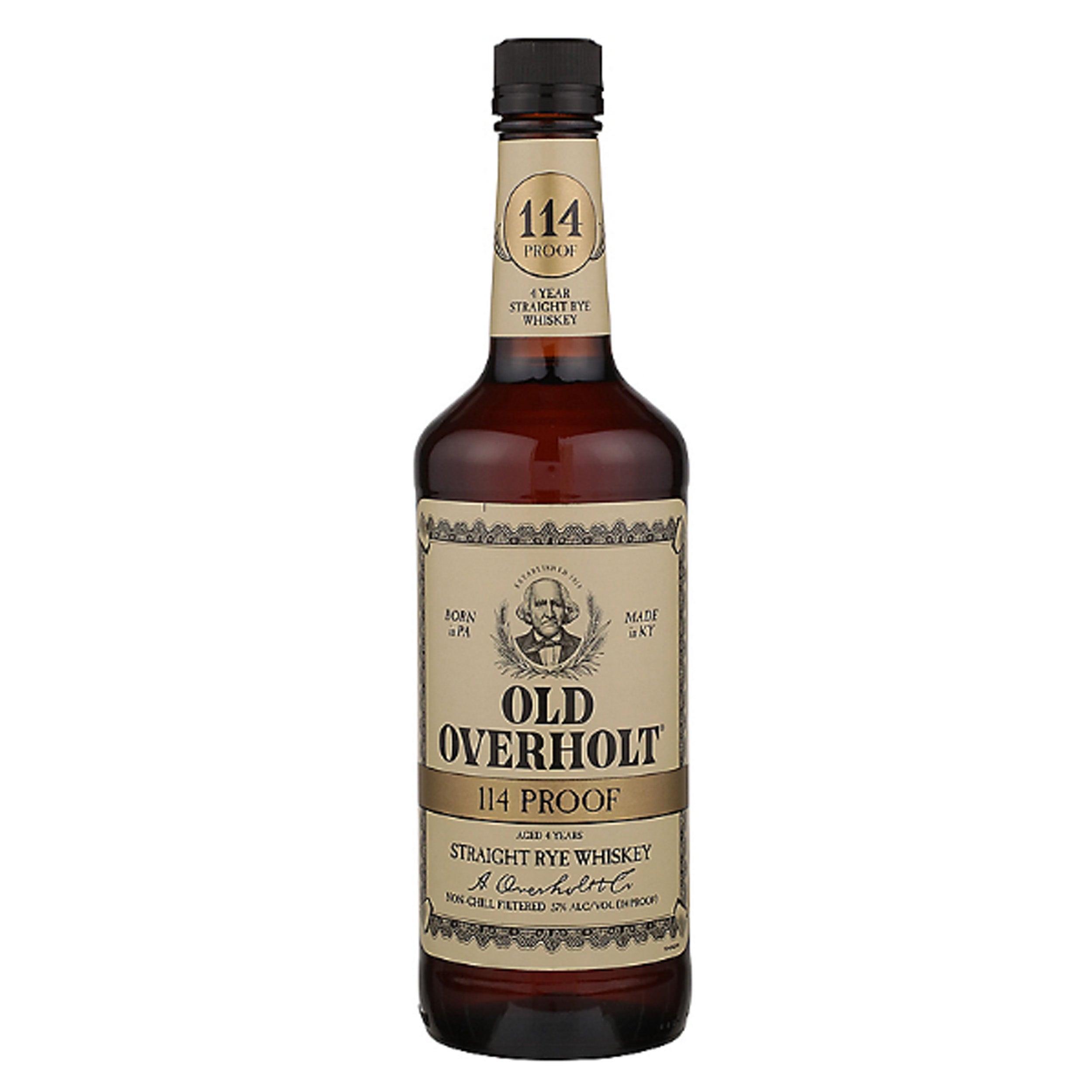 Old Overholt Straight Rye Whiskey 114 Proof