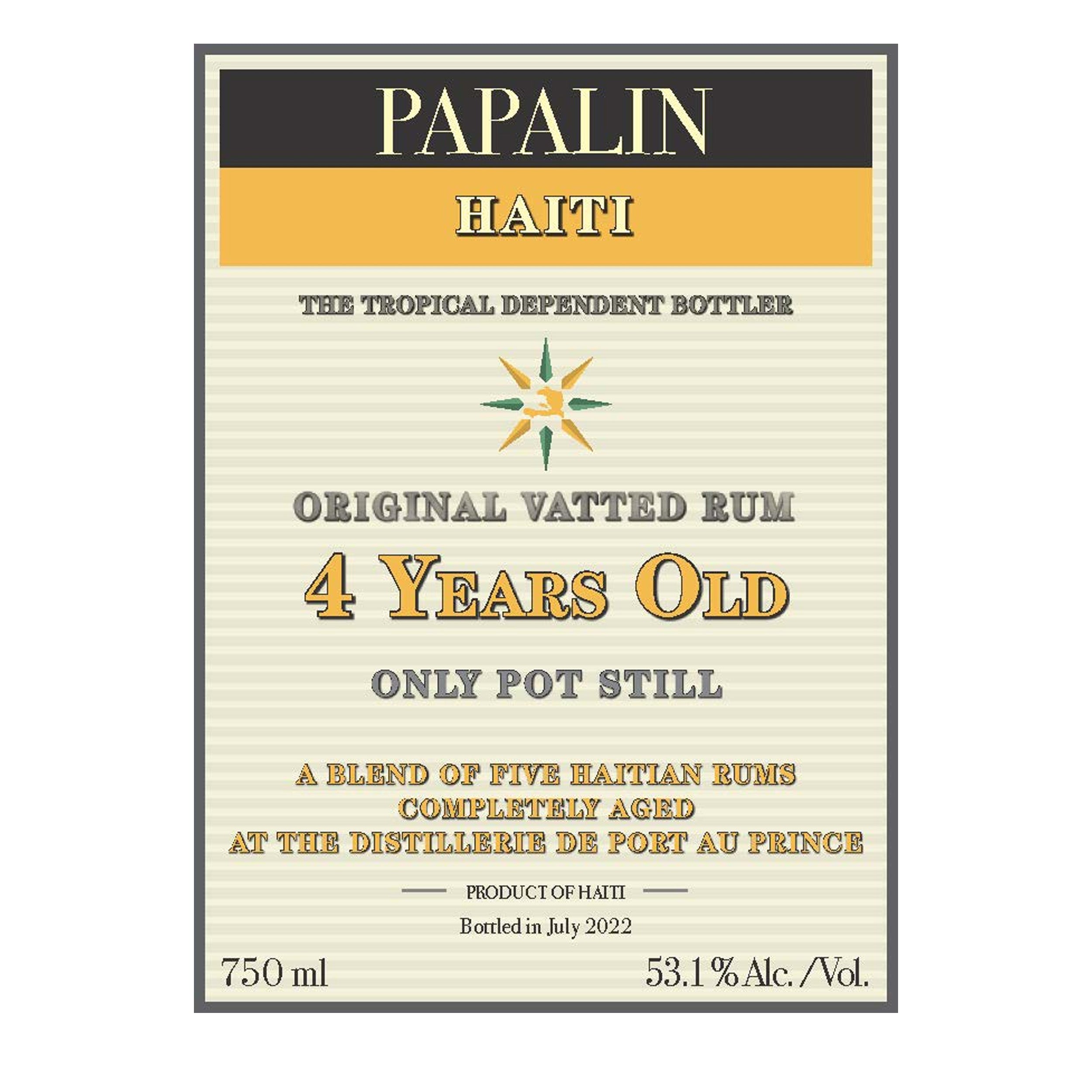 Papalin 4 Years Old Original Vatted Rum