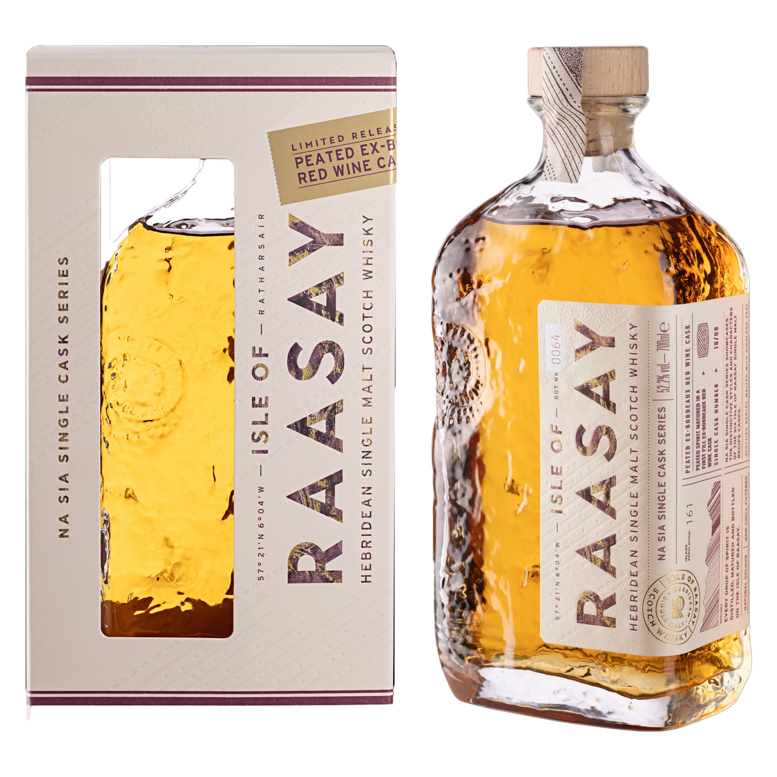 Raasay Distillery Ex-Bourbon Red Wine Unpeated Cask Strength Whiskey
