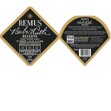 Remus Babe Ruth Reserve Bourbon Whiskey