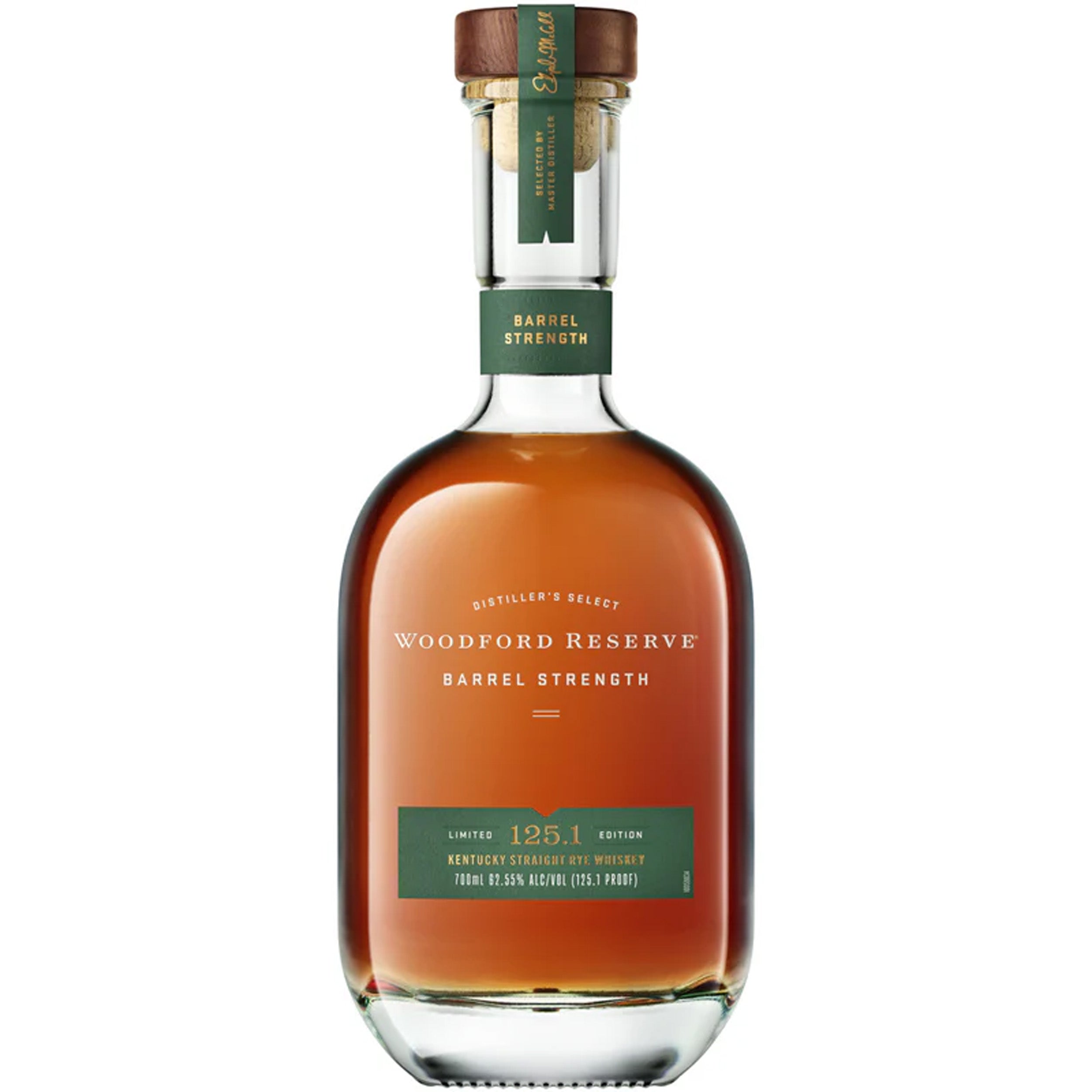 Woodford Reserve Barrel Strength Rye Whiskey 125.1 Proof