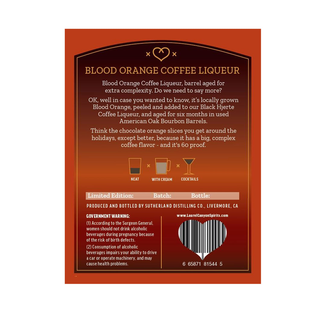 Black Hjerte Blood Orange Coffee Liqueur