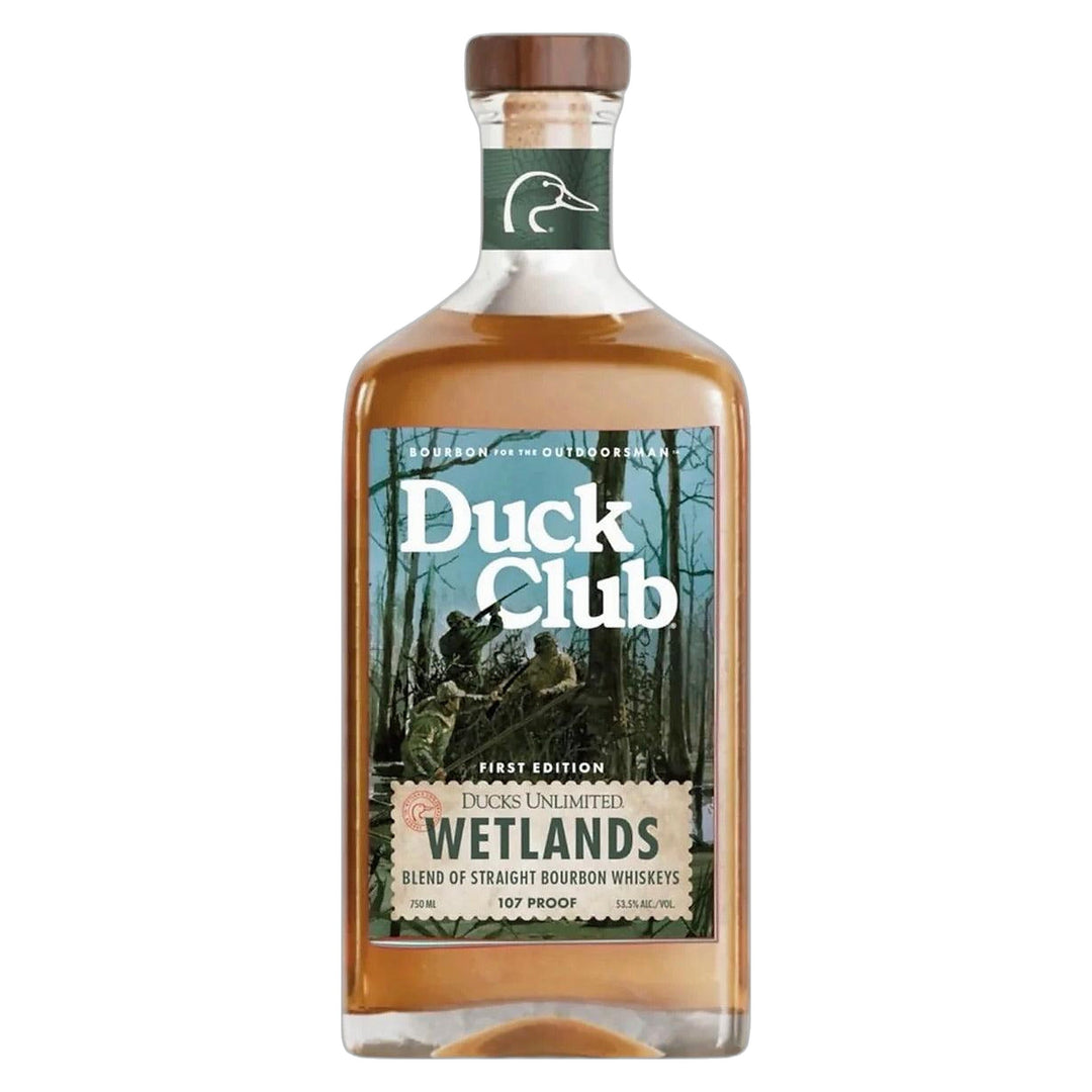 Duck Club Wetlands Ducks Unlimited 107 Proof Bourbon 750ml bottle