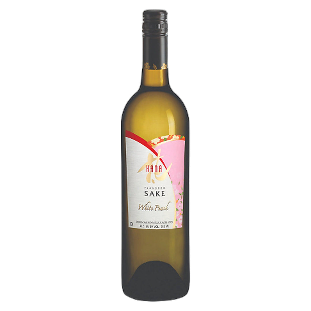 Hana White Peach Flavored Sake 750ml bottle