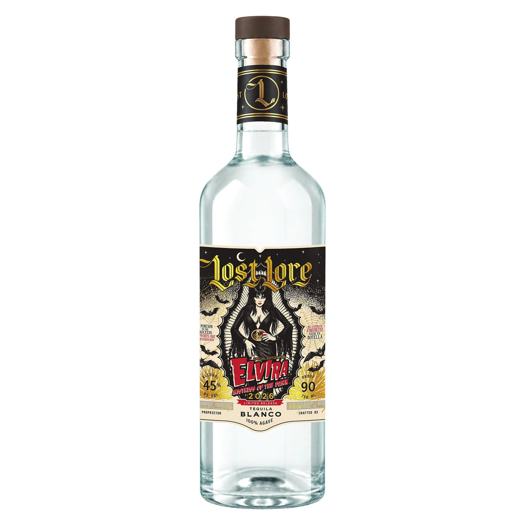 Lost Lore x Elvira Mistress of the Dark Blanco Tequila 750ml bottle
