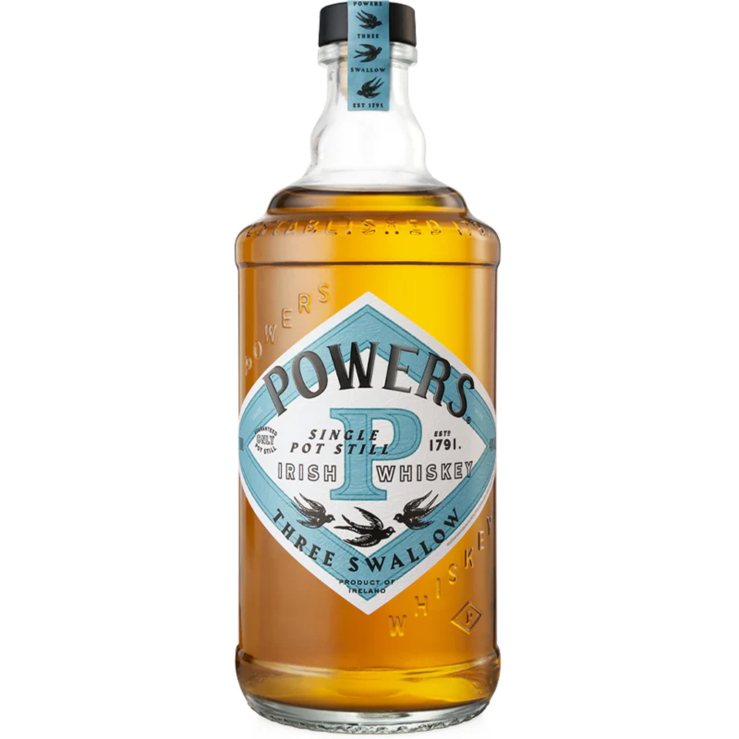 Powers Three Swallow Irish Whiskey