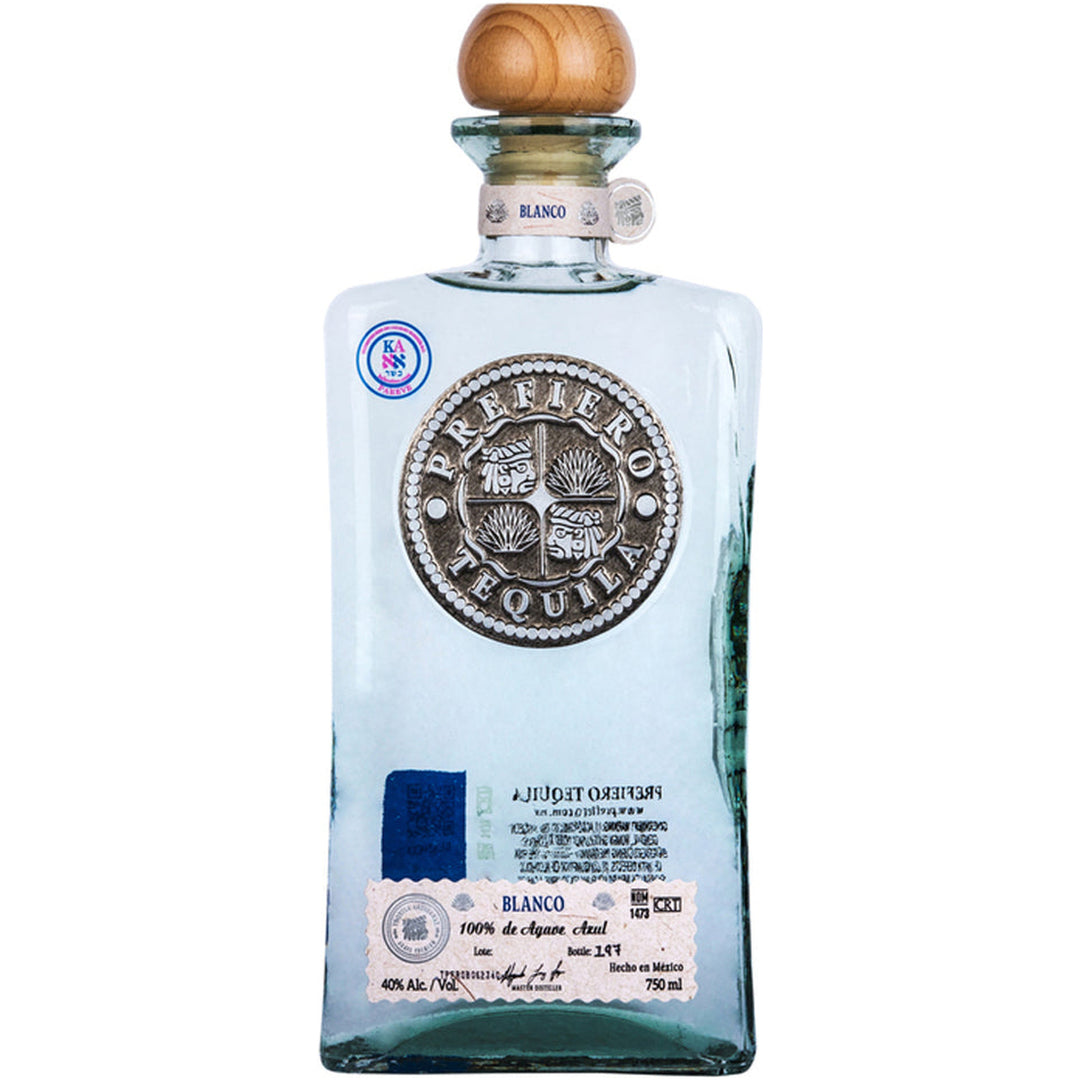 Prefiero Blanco Tequila Kosher for Passover full-height bottle on white background