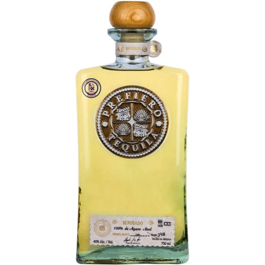 Prefiero Reposado Tequila Kosher for Passover full-height bottle on white background