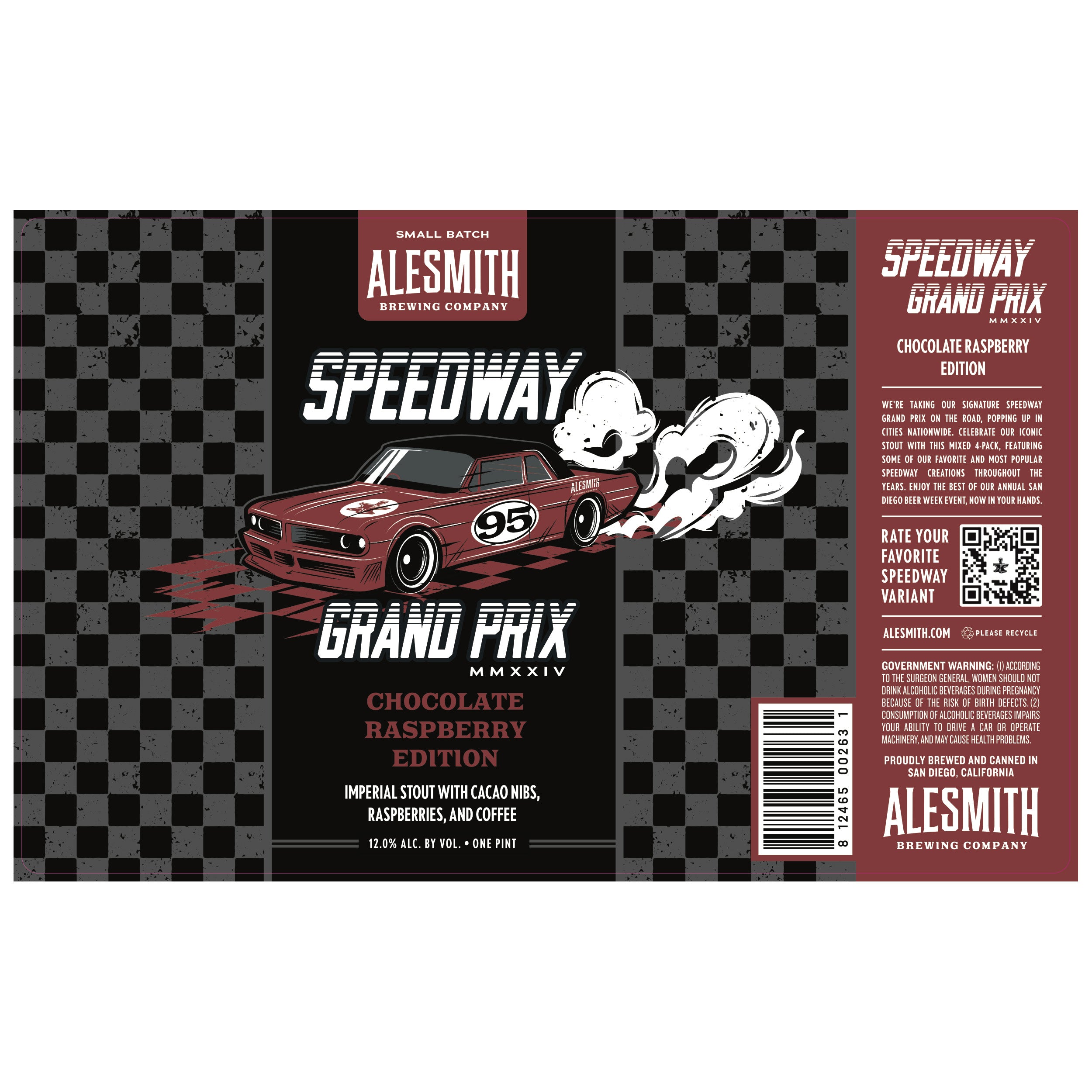 Alesmith Brewing Speedway Grand Prix Chocolate Raspberry Edition