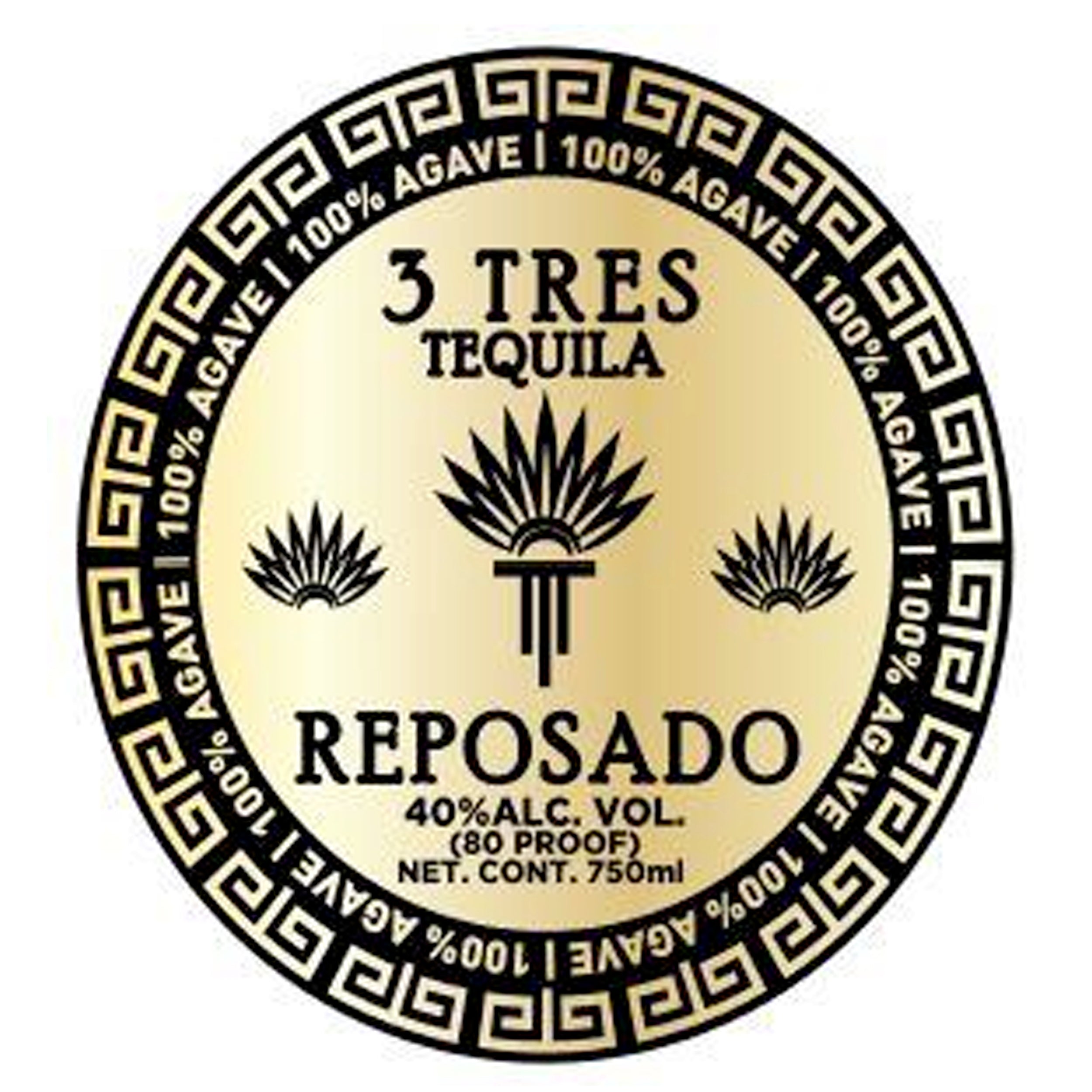 3 Tres Reposado Tequila