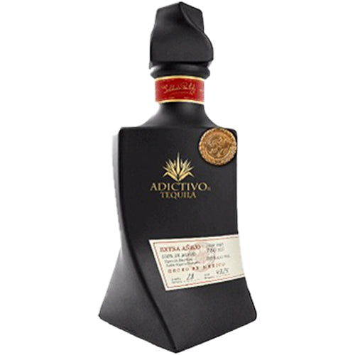 Adictivo Extra Anejo Black Ceramic Tequila