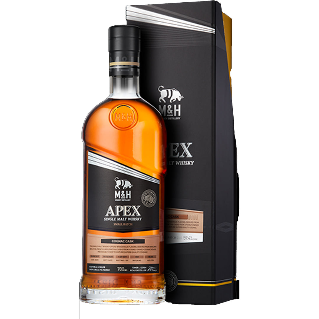 M&amp;H Distillery Apex 3 Years Old Cognac Cask Single Malt Whiskey Small Batch 