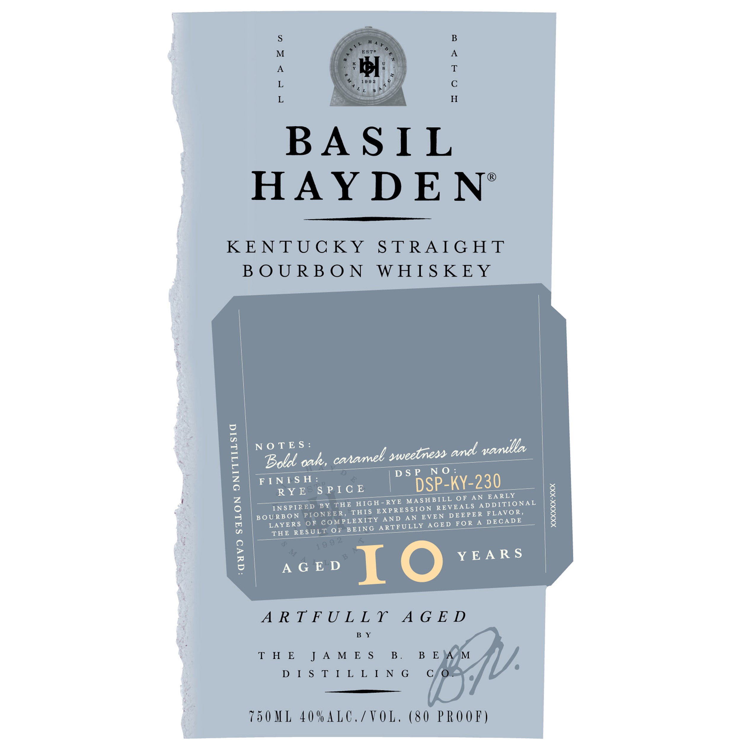 Basil Hayden 10 Year Bourbon Whiskey