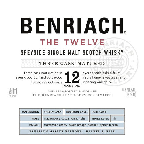 Benriach The Twelve Speyside Single Malt Whiskey 12Yr