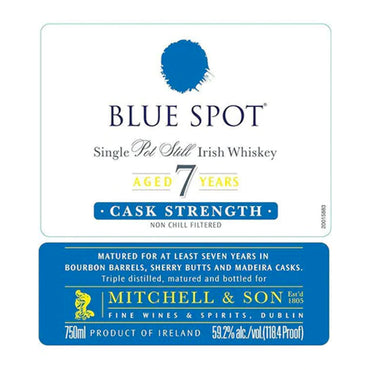 Mitchell & Son Blue Spot Cask Strength 7 Year Old Irish Whiskey