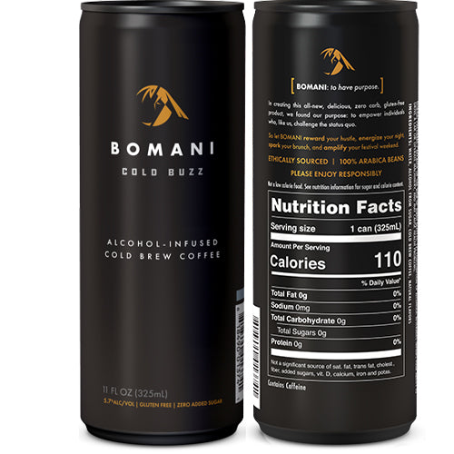 Bomami Cold Buzz Cold Brew Canned Cocktail