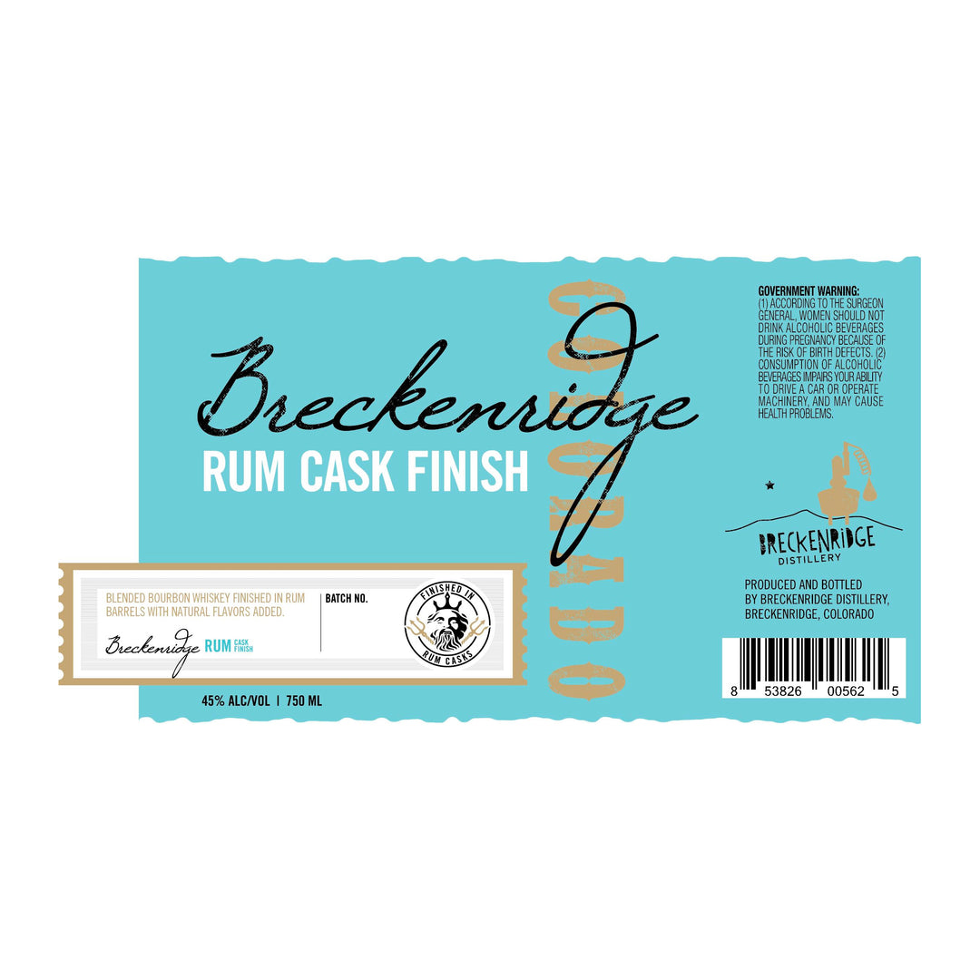 Breckenridge Rum Cask Finish Bourbon Whiskey