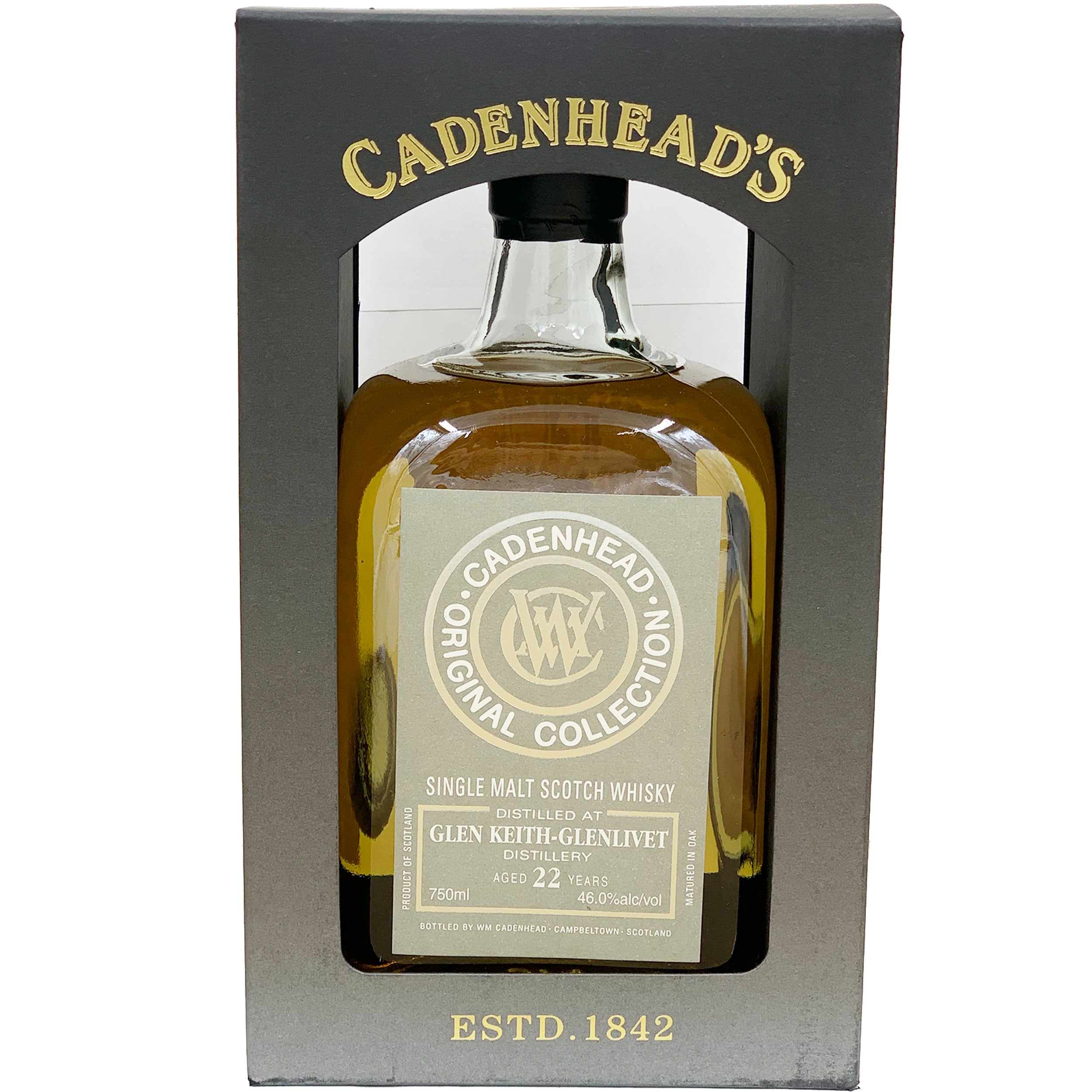 Cadenheads 22 Year Scotch Whisky Glen Keith-Glenlivet
