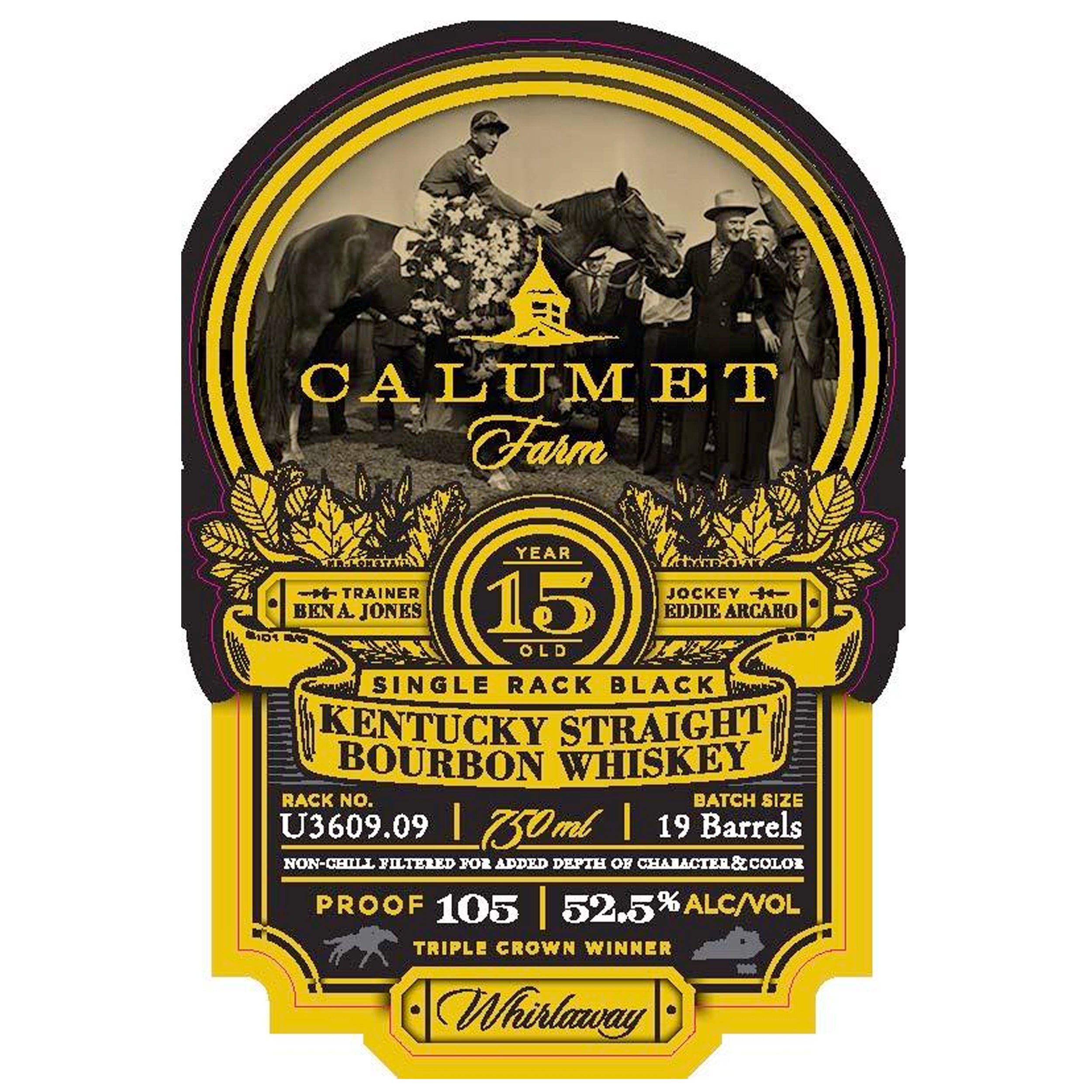 Calumet Single Rack Straight Bourbon Whiskey 15yr