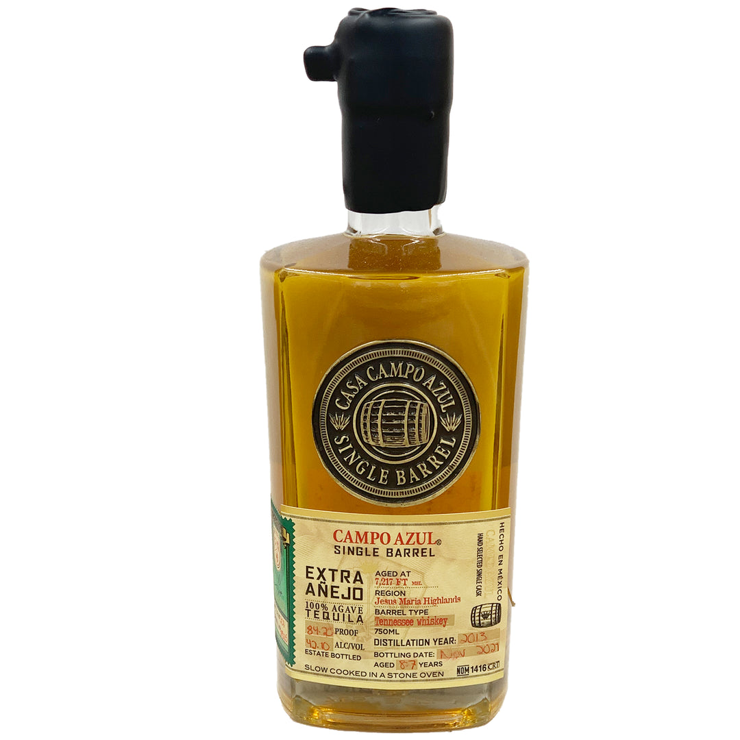 Campo Azul Tennessee Whiskey Single Barrel Extra Anejo Tequila