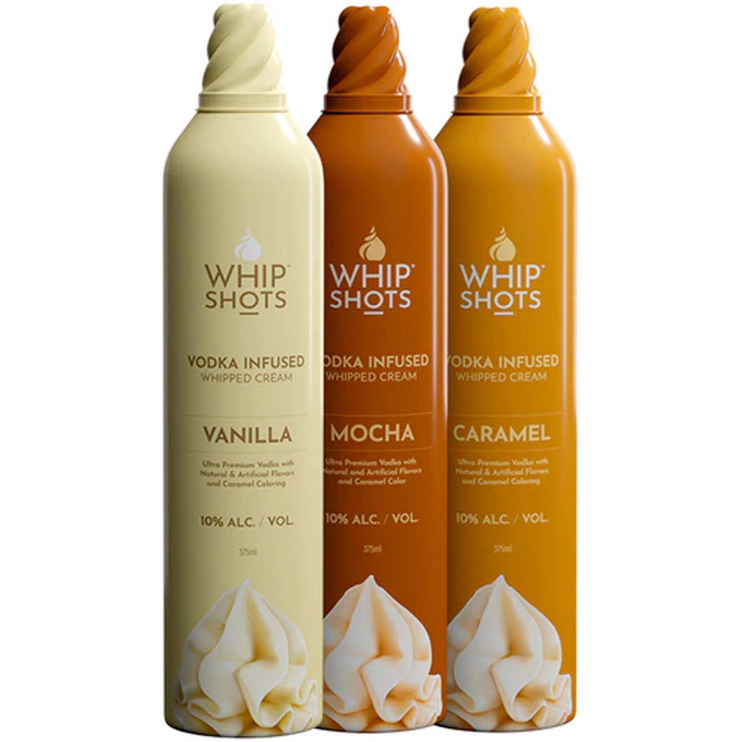 Whip Shots Vodka Infused Whipped Cream by Cardi B Bundle 375mL