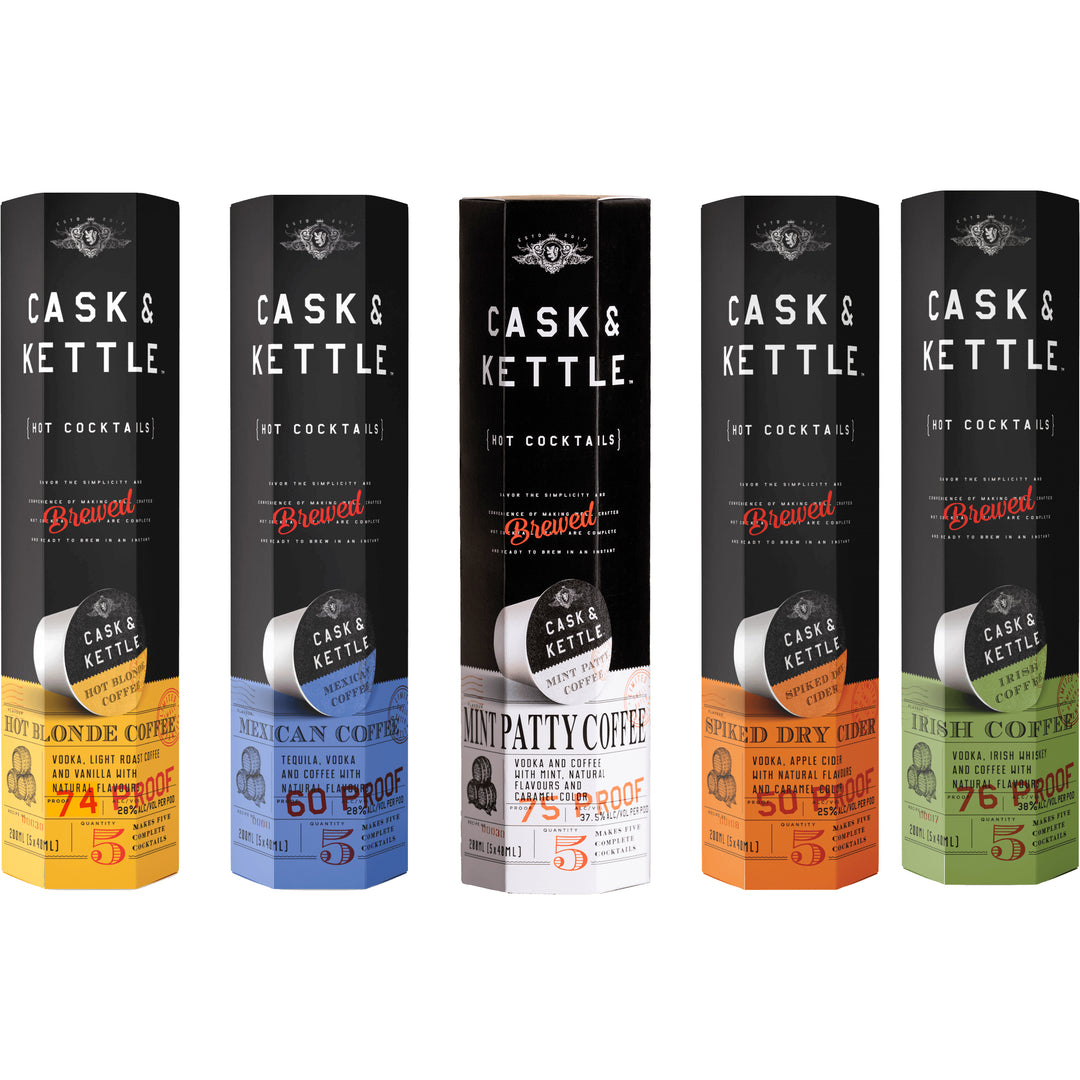 Cask &amp; Kettle Coffee Cocktail Pod Bundle Set