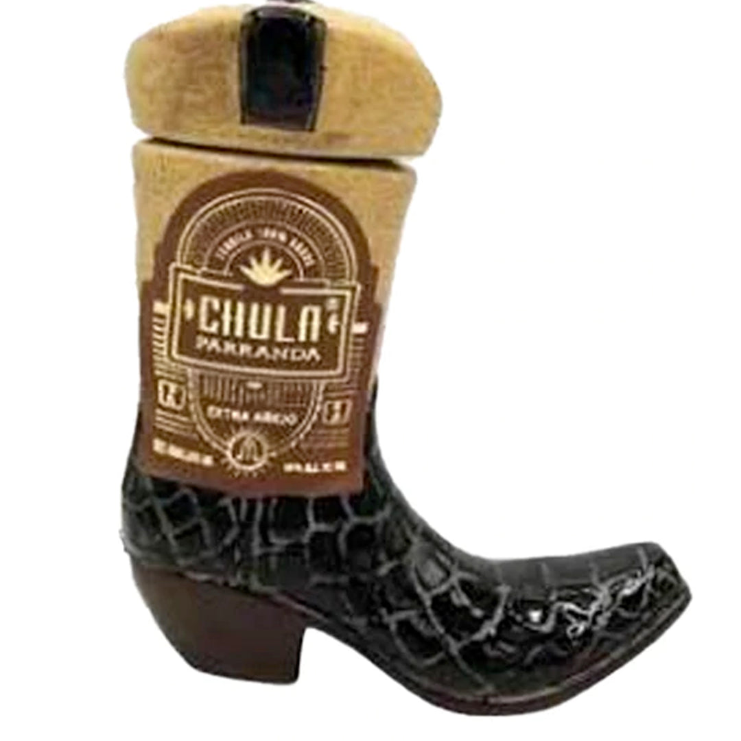 Chula Parranda Ceramic Boot Extra Anejo Tequila