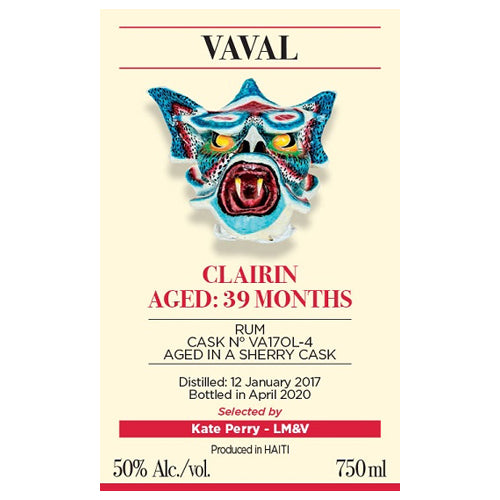 Clairin Ansyen Vaval 39 Month Sherry Cask Rum