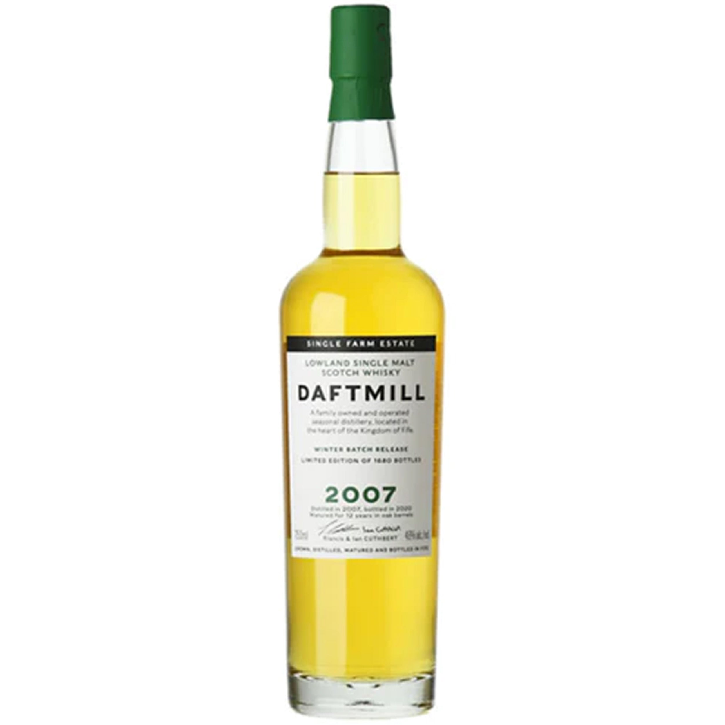 Daftmill Single Farm Estate Scotch Whisky Winter Release 2007