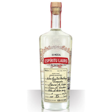 Espiritu Lauro Agaves Silvestres Tobala Mezcal